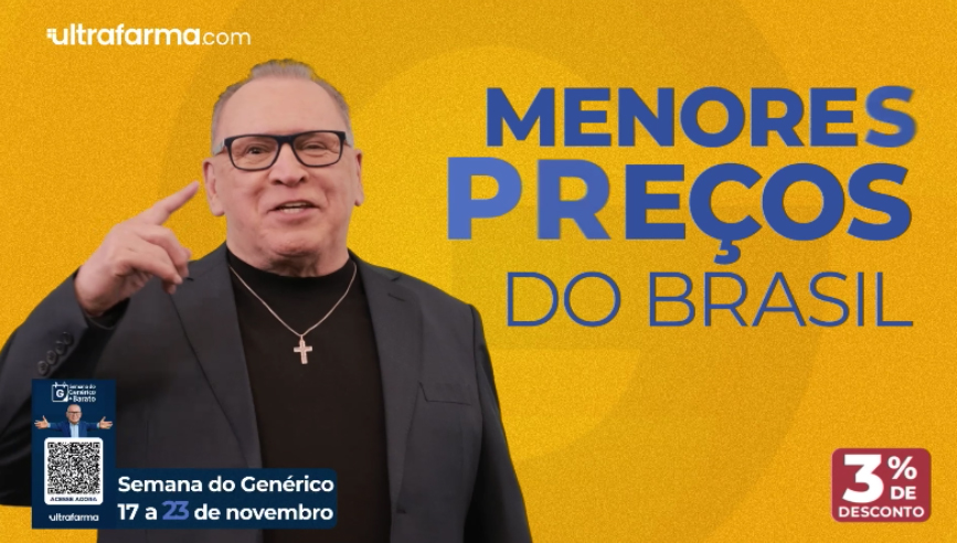 Ultrafarma lança edição especial da “Semana do Genérico” no mês da Black Friday com descontos inéditos em todo o Brasil