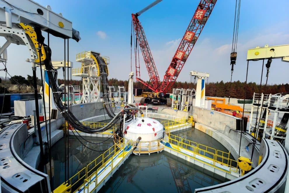 Gigantesca obra de engenharia na China utiliza a máquina mais poderosa do planeta para escavar sob um rio