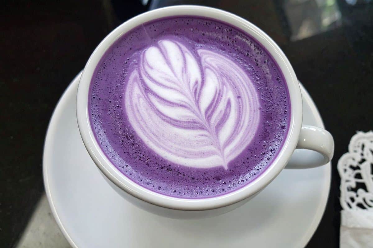 O ingrediente que transforma sua bebida em um espetáculo roxo e conquista as cafeterias
